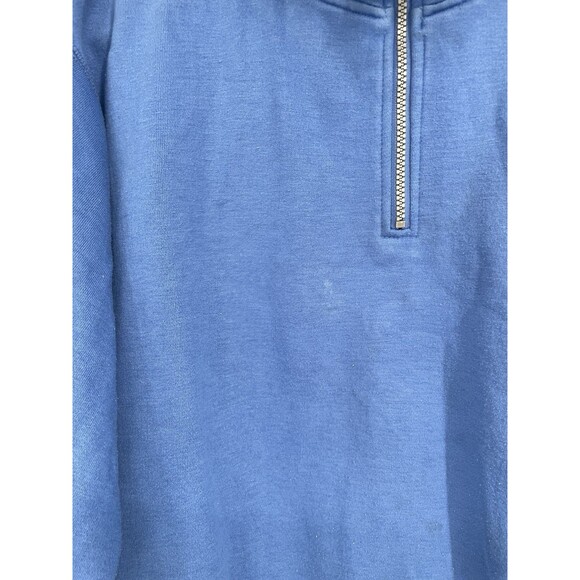 Vintage Detroit Lions Quarter Zip Sweatshirt Mens Medium Blue NFL Football - Picture 12 of 16